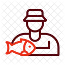 Fisherman Fishing Fish Icon