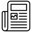 Gefaltetes Papier Seite Dokument Symbol