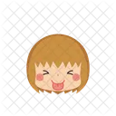 Girl Emoji To Be Goofy Icon