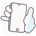 Hand Gesture Hand Activity Hand Holding Smartphone Icon