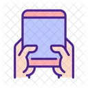 Hand with tablet  Icon