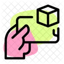 Holding 3 D Smartphone  Icon