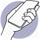 Holding Phone Phone Holding Holding Smartphone Icon