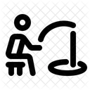 Ice Fishing Hook Fish Catching Icon
