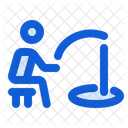 Ice Fishing Hook Fish Catching Icon