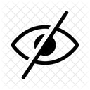 Hide Invisible Eye Icon