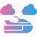 Jet ski jetski sea water sport scooter watercraft transport boat transportation  Icon