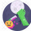 Halloween Knife Blood Icon