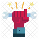 Llave Dia Del Trabajo Trabajador Icono