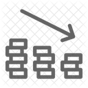 Loss Decrease Sales Icon