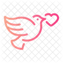 Love Birds Birds Romantic Icon