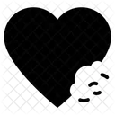 Love Bite Heart Bite Romantic Bite Icon