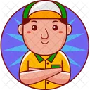 Character Cartoon Man Icon