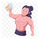 Barbarian Medieval Man Medieval Character Icon