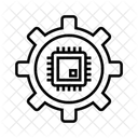 Brain Circuit Cpu Icon
