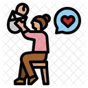 Mother Love Baby Mother Icon