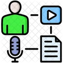 Multimedia Video Content Icon