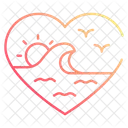Ocean heart  Icon