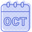 October Winter Month Icon