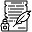 Old Law Scroll Oath Icon