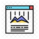 Online Chart Color Icon