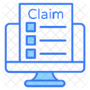 Online claim  Icon