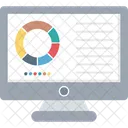 Online Graph Online Report Pie Graph Icon