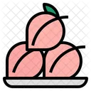 Peach Fruit Peaches Icon