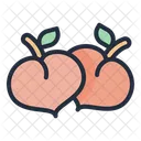 Peach Fruit Food Icon