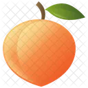 Peach Fruit Fresh Icon
