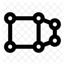 Perspective Anchor Point Dimension Icon