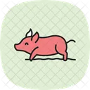 Pig Rolling In Mud Pig Rolling Icon