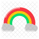 Rainbow Weather Cloud Icon
