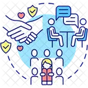 Reach Out Social Activity Icon