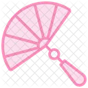 Red Fan Duotone Line Icon Icon