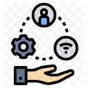 Management Network Operation Icon