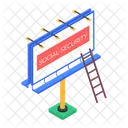Road Board Road Signboard Road Billboard Icon