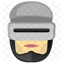 Robocop Head Robot Icon
