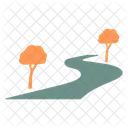 Rural Road Road Car Icon