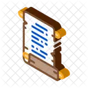 Scroll Parchment Paper Icon