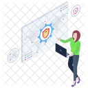 Protection Management Security Operations Security Management Icon