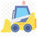 Skid Loader Compact Tractor Bucket Loader Icon