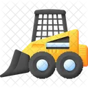 Skid Loader Bulldozer Skid Steer Icon