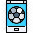Smartphone Online Soccer Telecast Match Schedule Icon