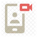 Smartphone Video Communication Icon