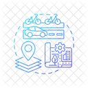 Street Network Connectivity Transportation Icon