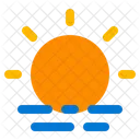 Sunrise Sunset Sunburst Icon
