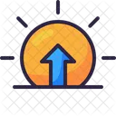 Sunrise Up Arrow Morning Icon