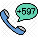 Suriname Dial Code  Icon