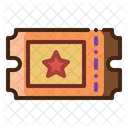 Ticket Carnival Amusement Park Icon